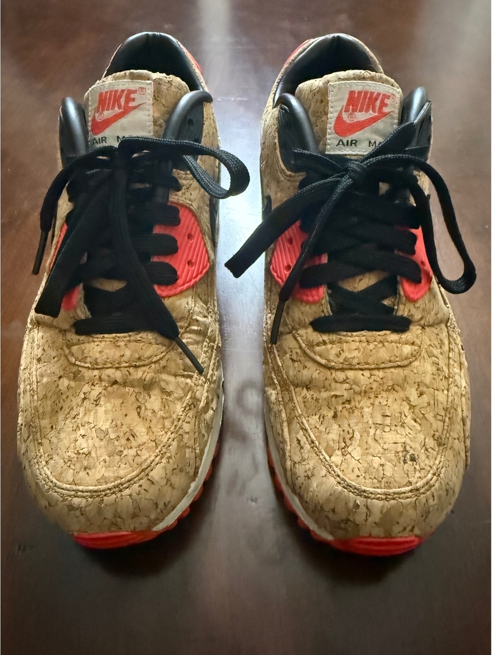 Nike Air Max 90 Cork 25th Anniversary Infrared 725235-706 Men's Size 9 Used